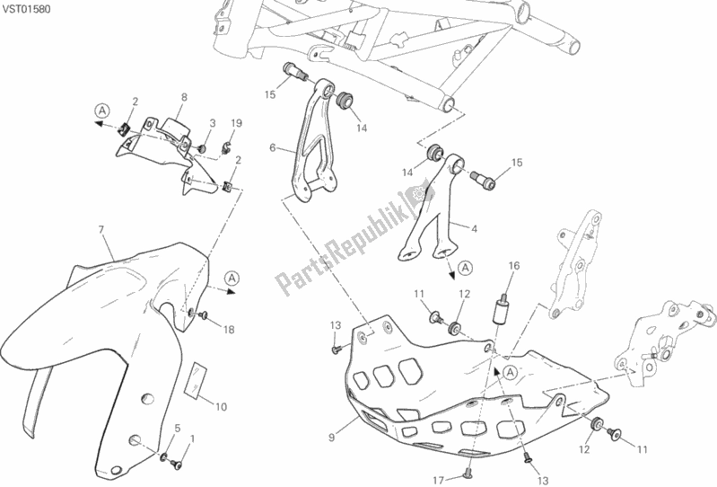 All parts for the 34b - Fairing of the Ducati Multistrada 1200 Enduro Touring 2017